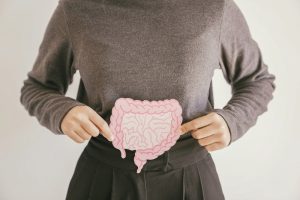 woman with a healthy gut